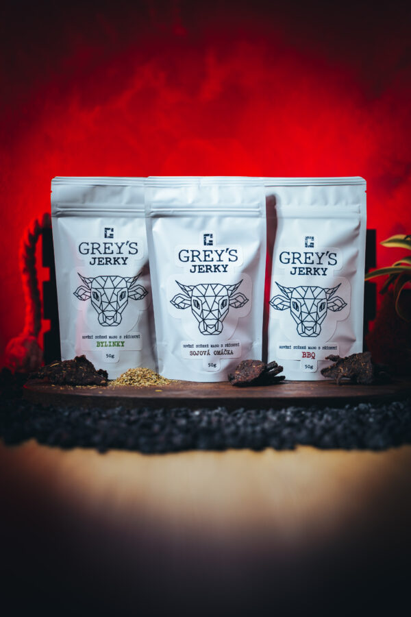 Grey’s Jerky TRIO: Hovězí Výběr