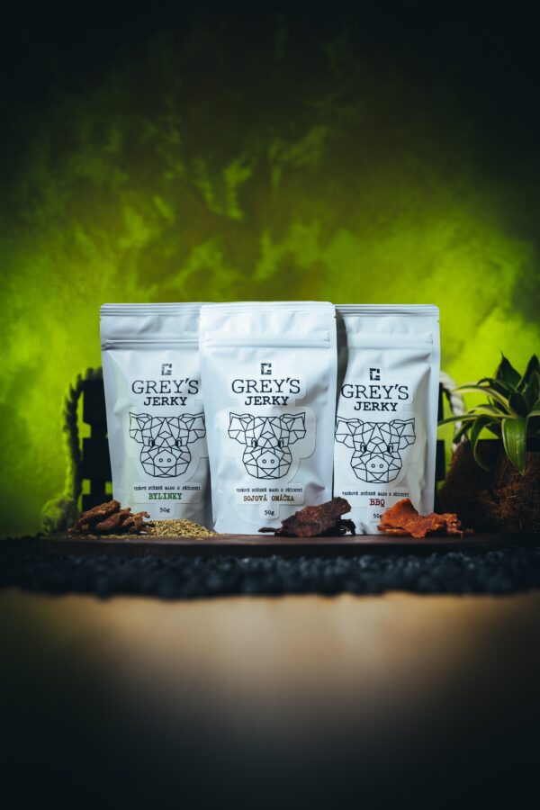 Grey`s Jerky TRIO: Vepřový Výběr